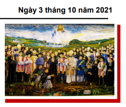Bản Tin Giáo Xứ Đức Mẹ Việt Nam Oct, 2021